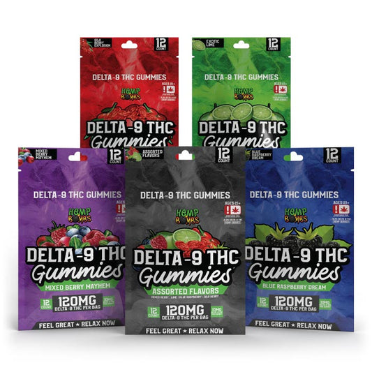 Hemp Bombs 12ct Delta 9 Gummies 120mg (PACK OF 6)