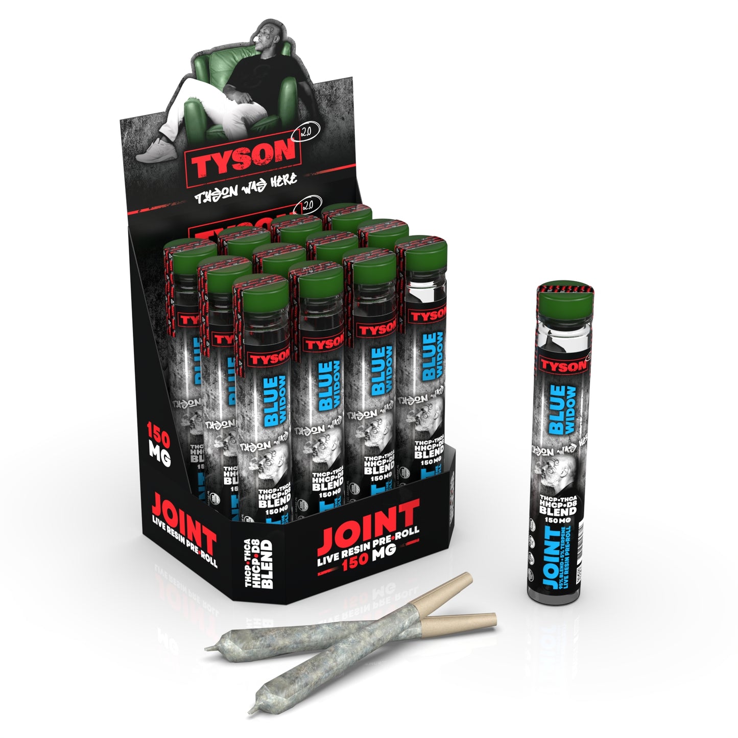 Tyson 2.0 Joints Live Resin 150MG (BOX OF 12)