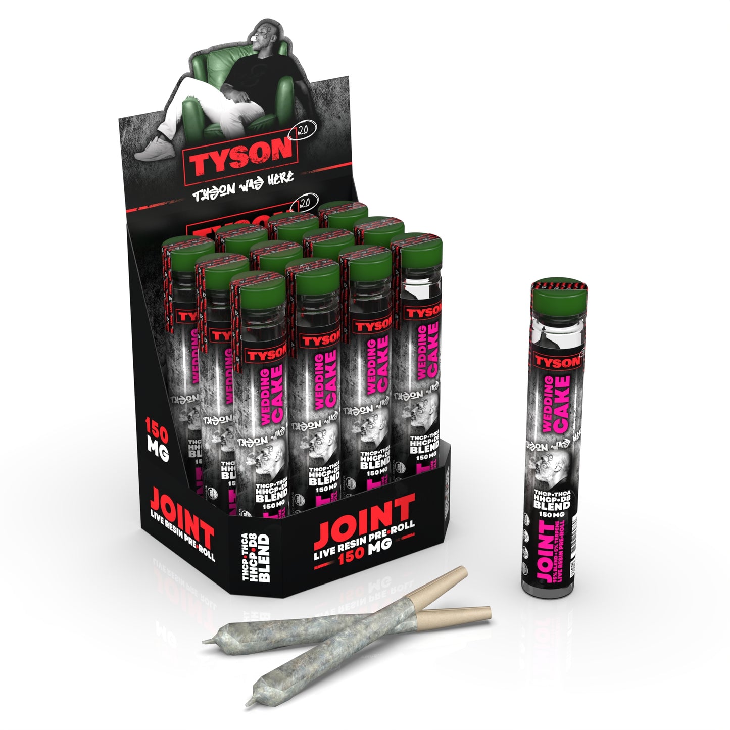 Tyson 2.0 Joints Live Resin 150MG (BOX OF 12)