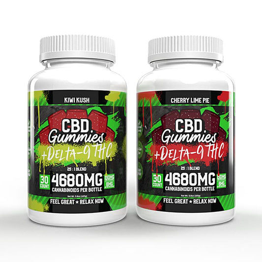 Hemp Bombs 30ct CBD + Delta 9 Gummies 4680mg (PACK OF 6)