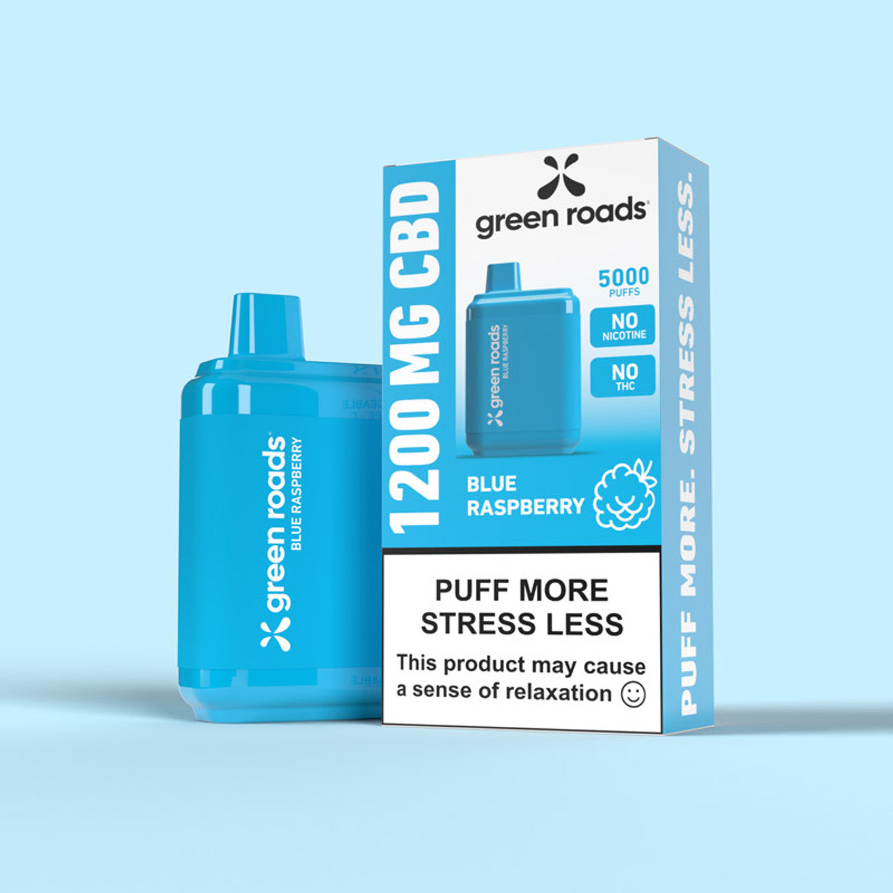 Green Roads CBD Puffs 1200mg 5000 puffs (BOX OF 8)