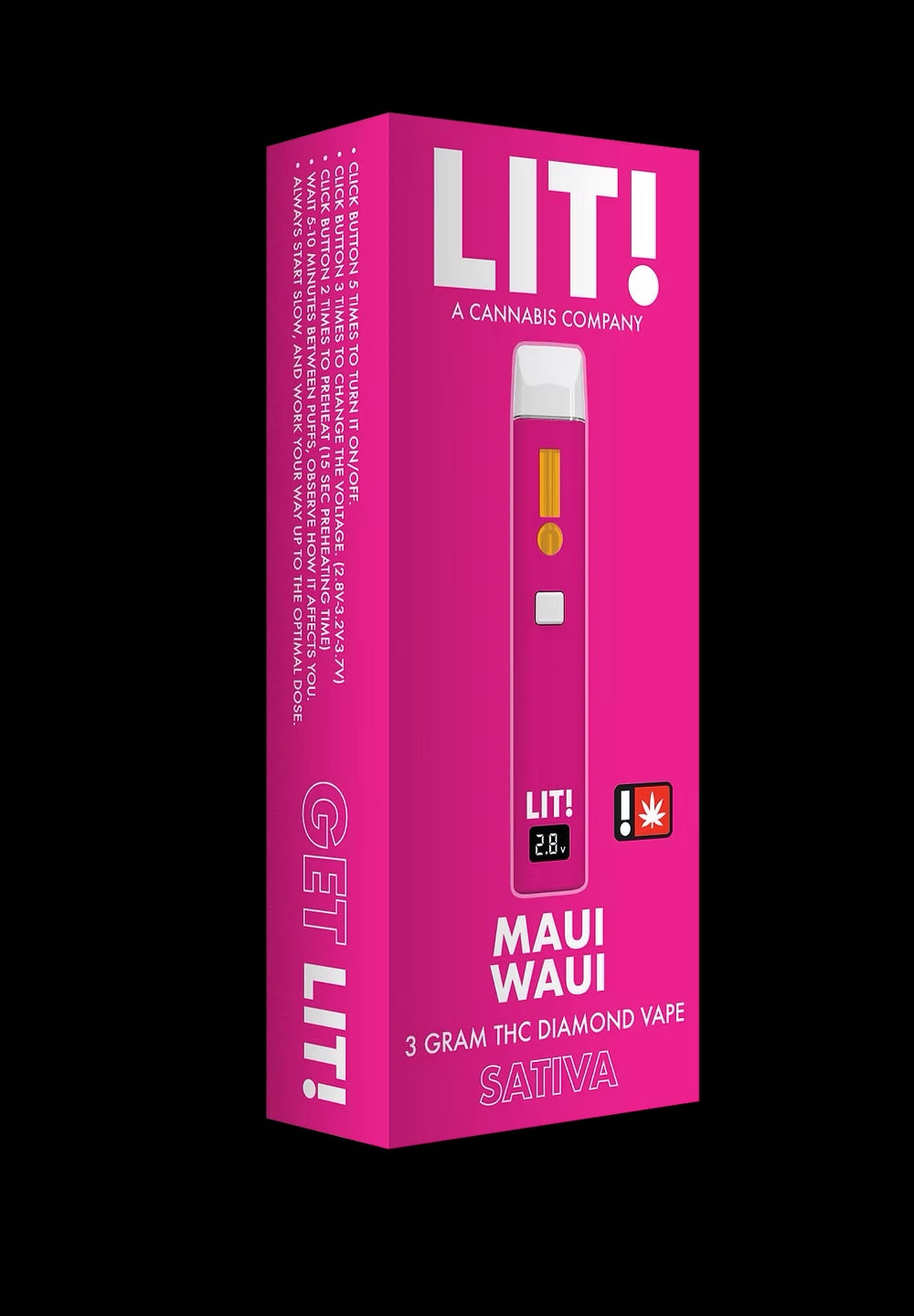 LIT THC Diamond 3g Disposable Vape (BOX OF 5)