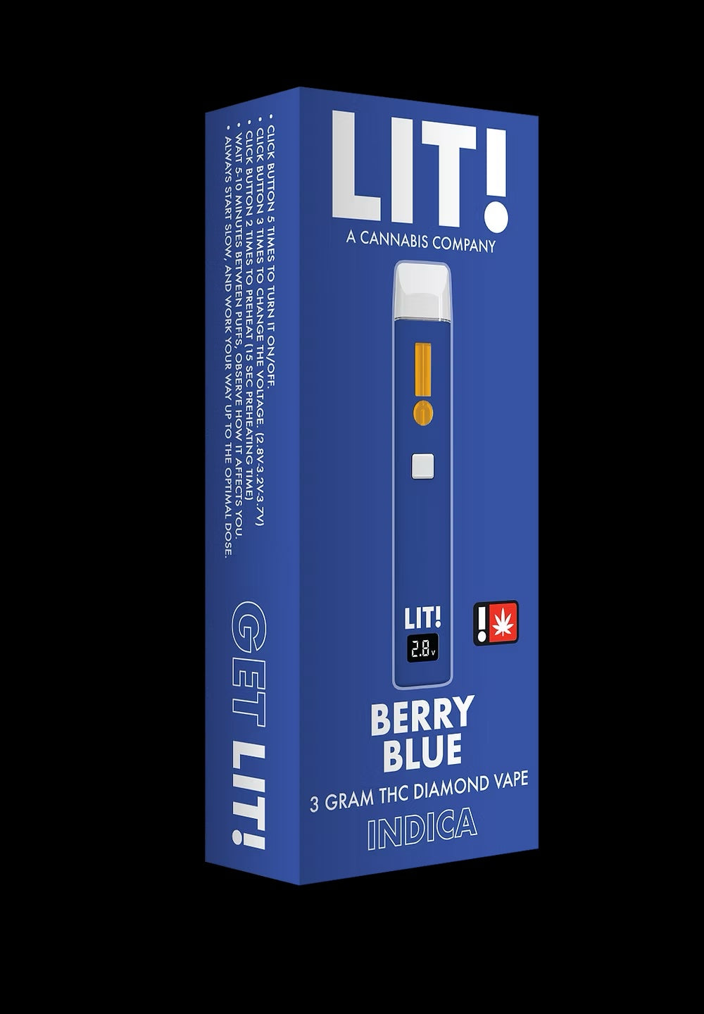 LIT THC Diamond 3g Disposable Vape (BOX OF 5)