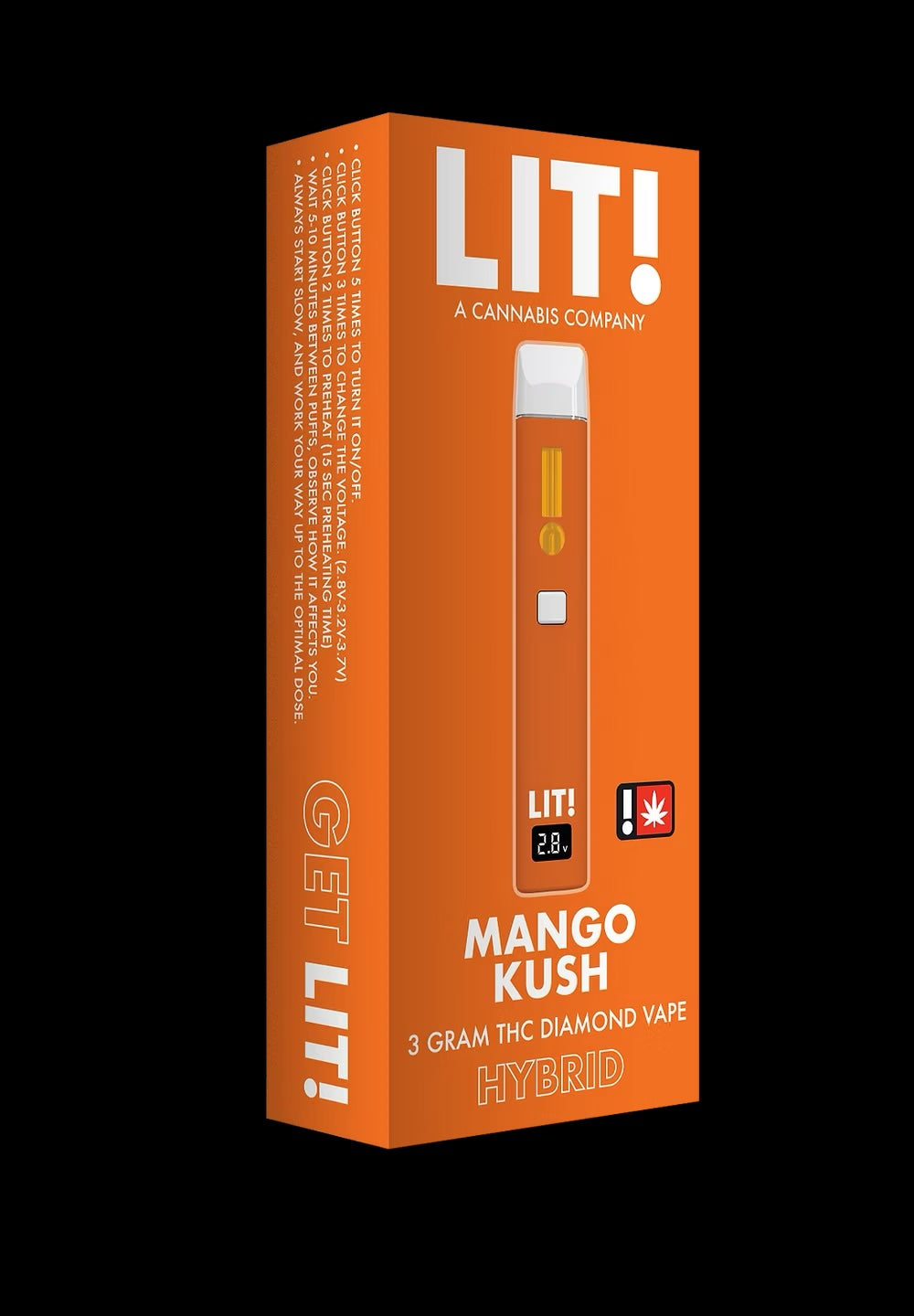 LIT THC Diamond 3g Disposable Vape (BOX OF 5)