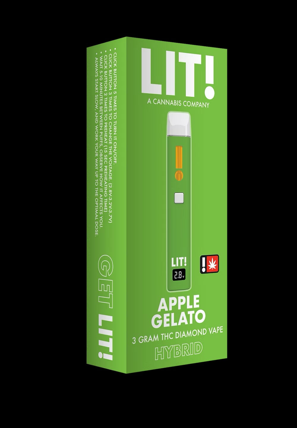 LIT THC Diamond 3g Disposable Vape (BOX OF 5)