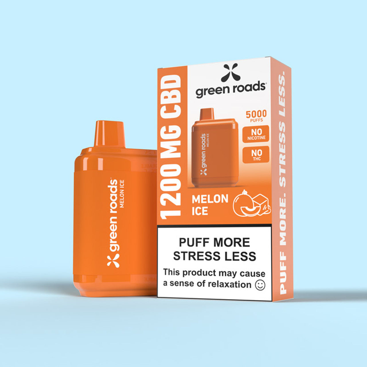 Green Roads CBD Puffs 1200mg 5000 puffs (BOX OF 8)