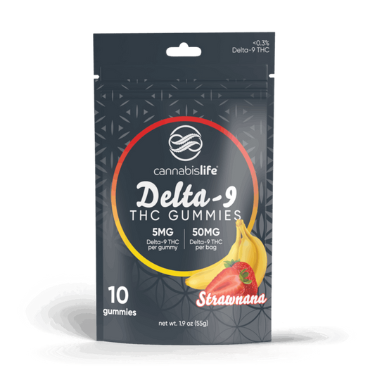 Cannabis Life Strawnana Delta-9 THC Original Gummies - (10ct) 50mg (6 Pack)