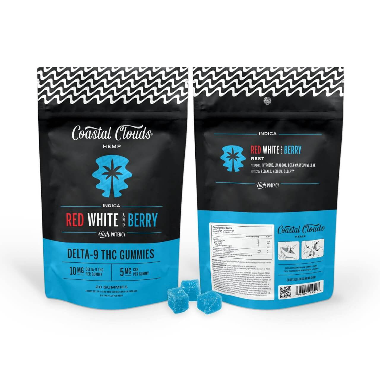 Coastal Clouds D9/THC Gummies (5 PACK)