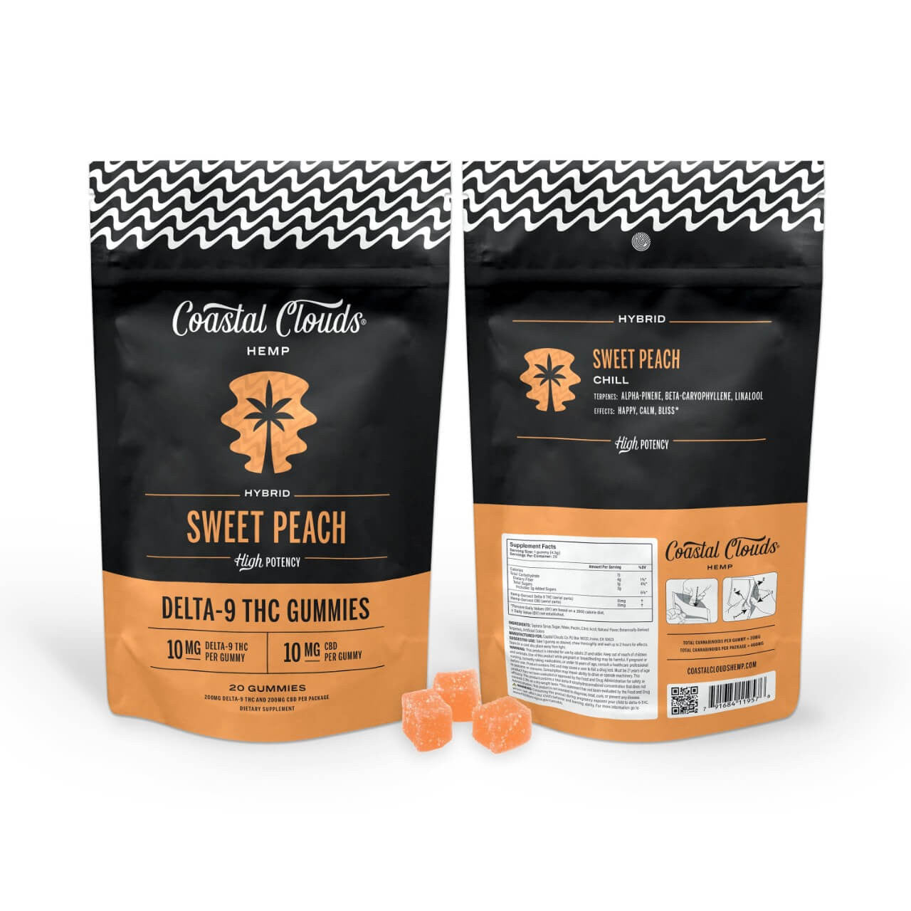 Coastal Clouds D9/THC Gummies (5 PACK)