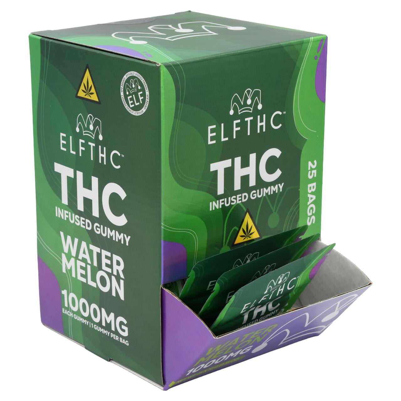 ELFTHC THC Infused Gummies 1000MG-25 CT