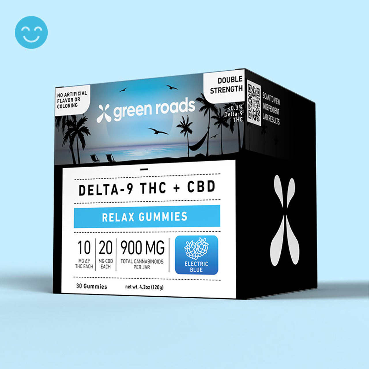 Green Roads CBD + D9 THC Relax Gummies - (30ct) 900mg (4 Pack)