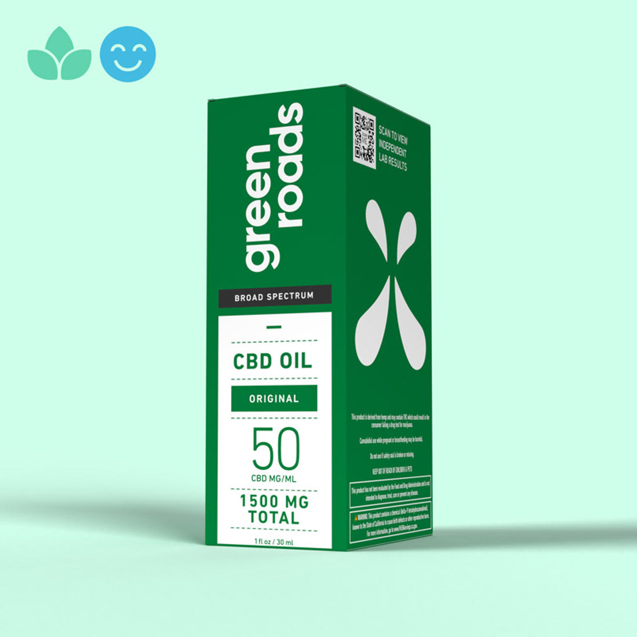 Green Roads Broad Spectrum CBD Oil - (30ml). (PACK OF 4)