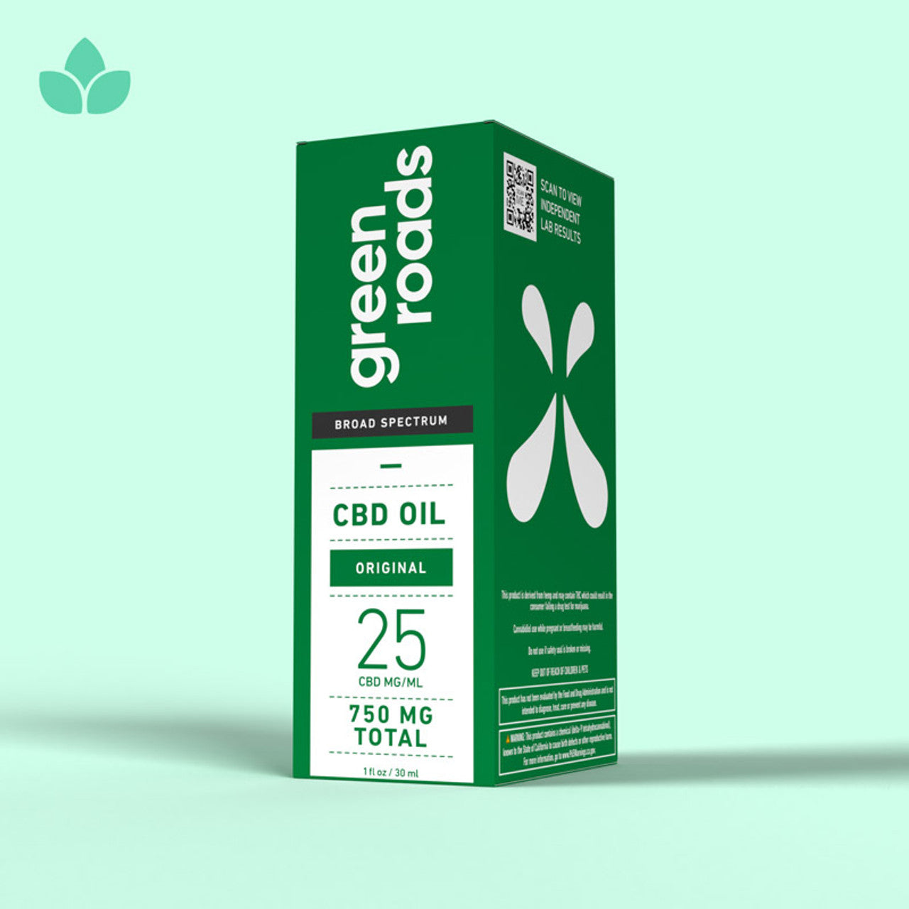 Green Roads Broad Spectrum CBD Oil - (30ml). (PACK OF 4)