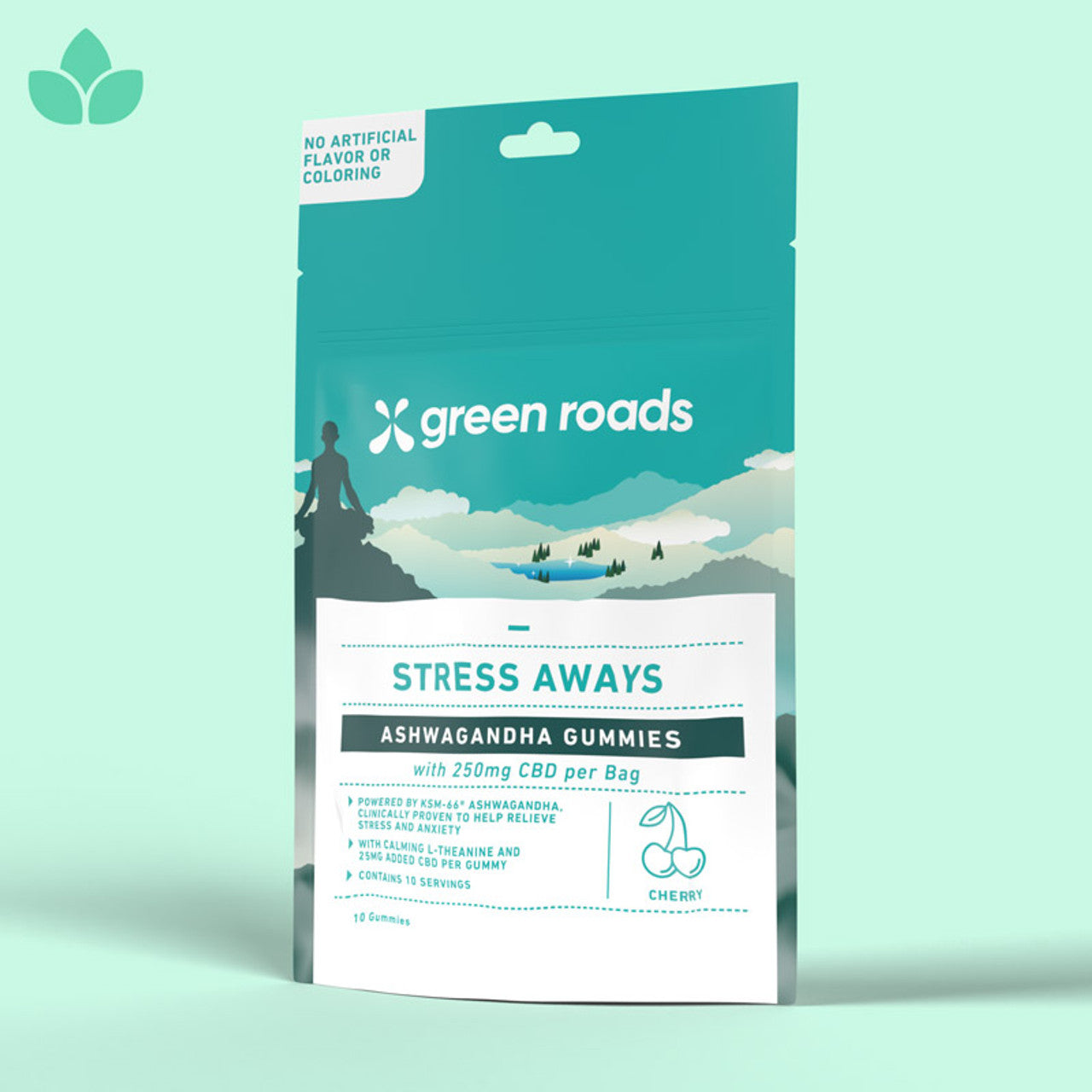 Green Roads Stress Aways Ashwagandha + CBD Gummies - (4 Pack)
