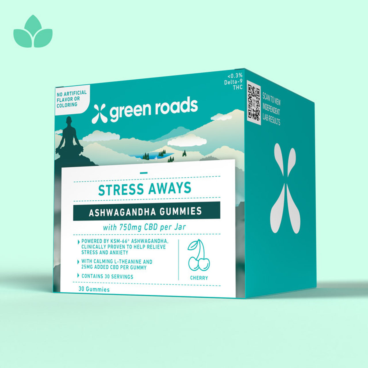 Green Roads Stress Aways Ashwagandha + CBD Gummies - (4 Pack)