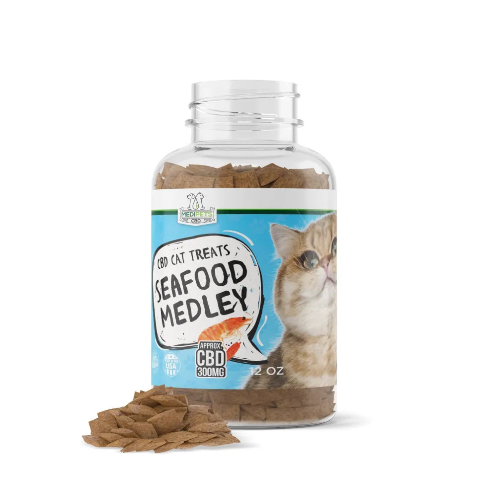 MediPets CBD Cat Treats Seafood Medley 300mg