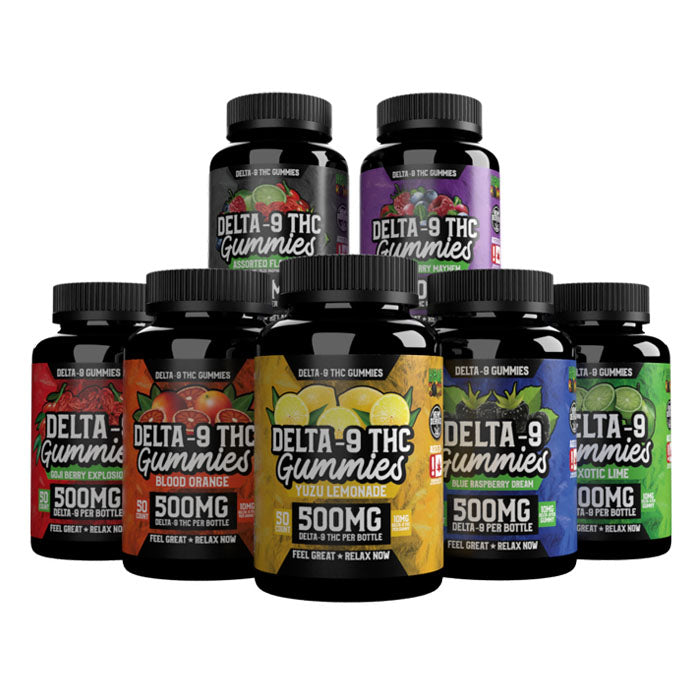 Hemp Bombs 50ct Delta 9 Gummies 500mg (PACK OF 6)