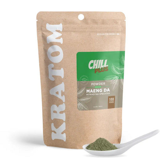Chill Plus 100g Kratom Powder - Green Maeng Da