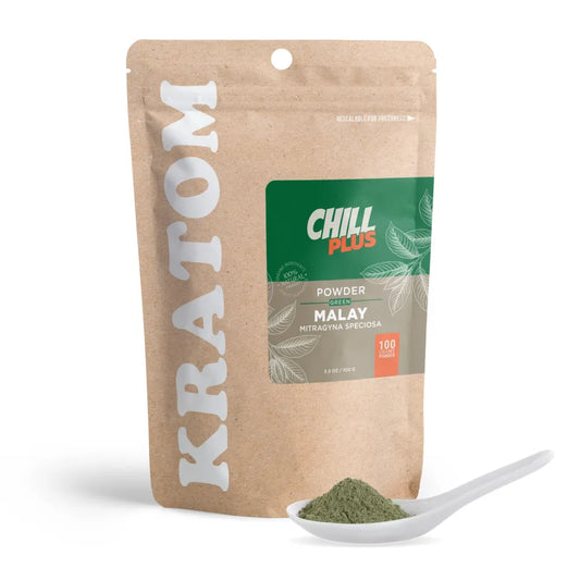 Chill Plus 100g Kratom Powder - Green Malay