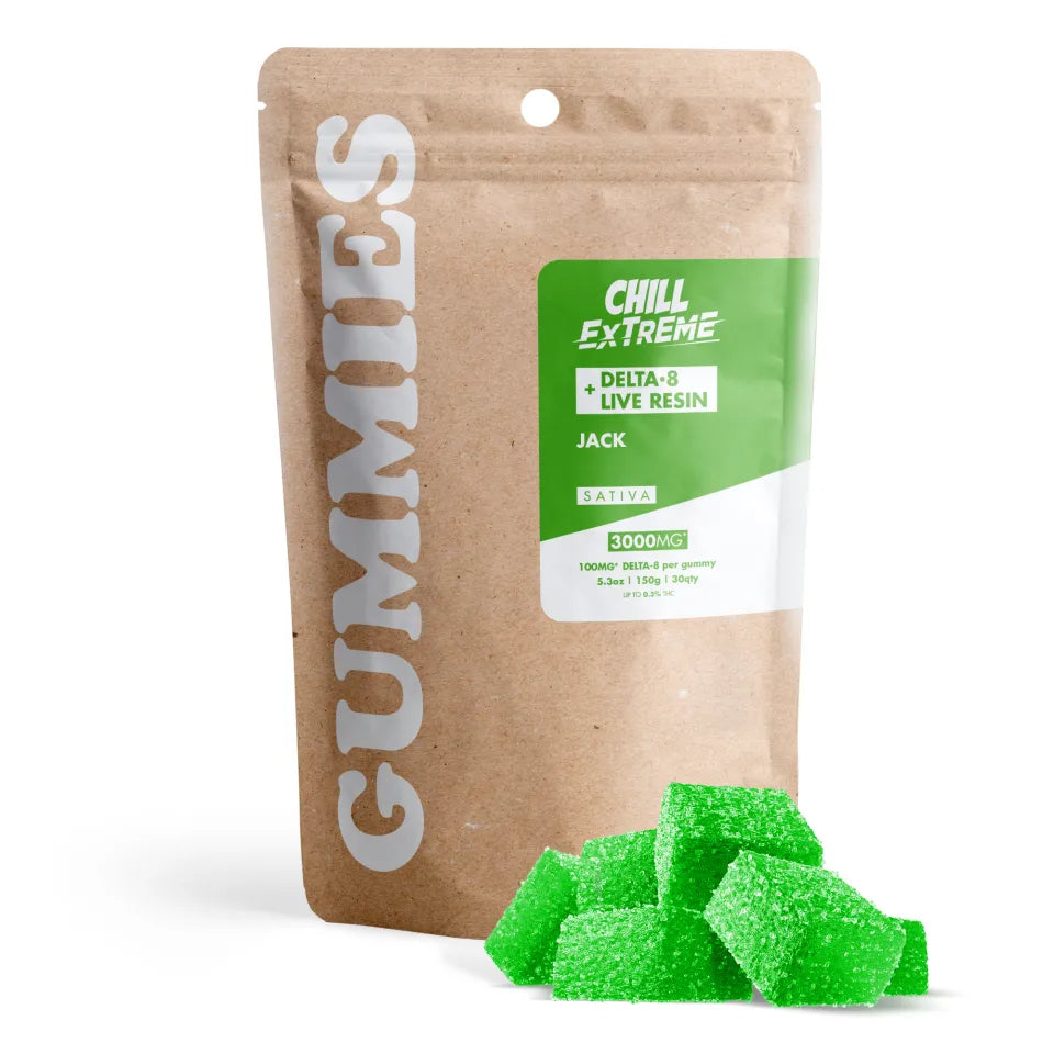 Chill Extreme D8 Live Resin Gummies 30ct