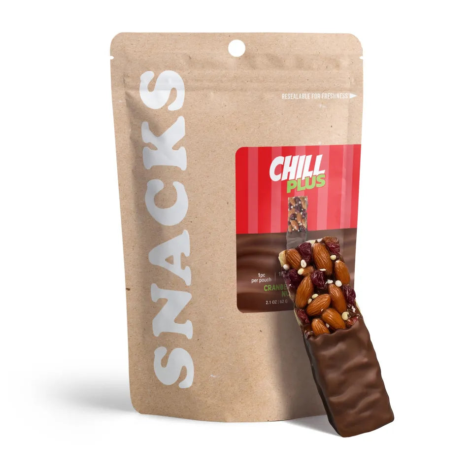 Chill Plus 100mg Delta 8 Caramel Almond & Sea Salt Nut Bar