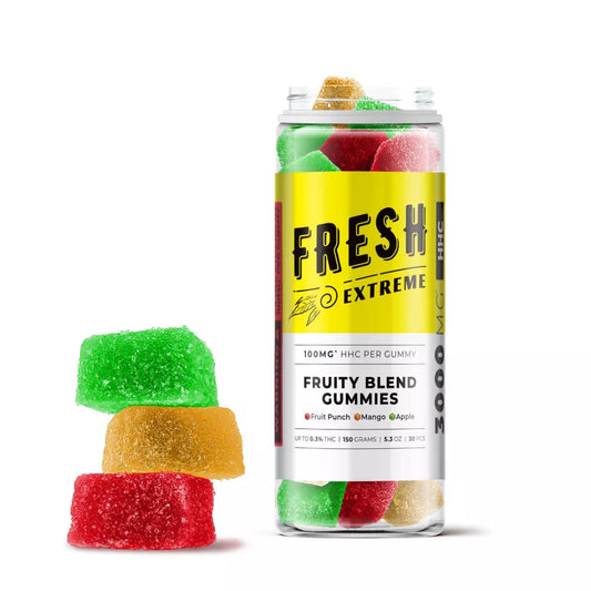 Fresh 3000mg HHC Cube Gummies Fruity Blend