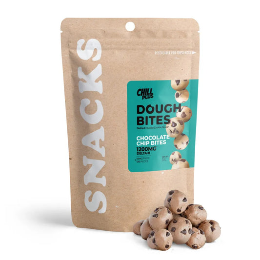 Chill Plus 10mg Delta 8 Dough Bites Double Chocolate Chip Bites