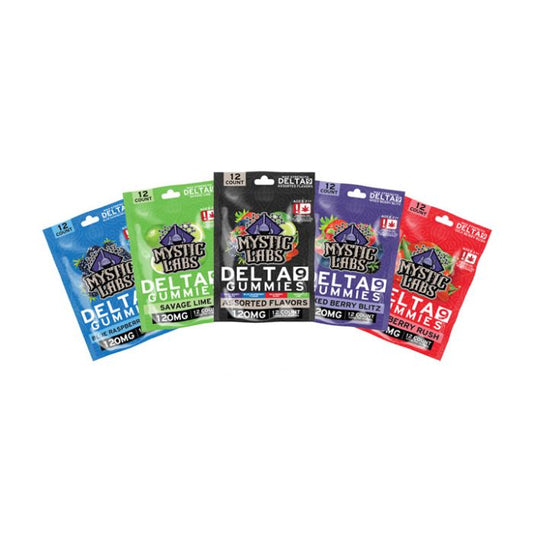 Mystic Labs 12ct Delta 9 Gummies 120mg (PACK OF 6)