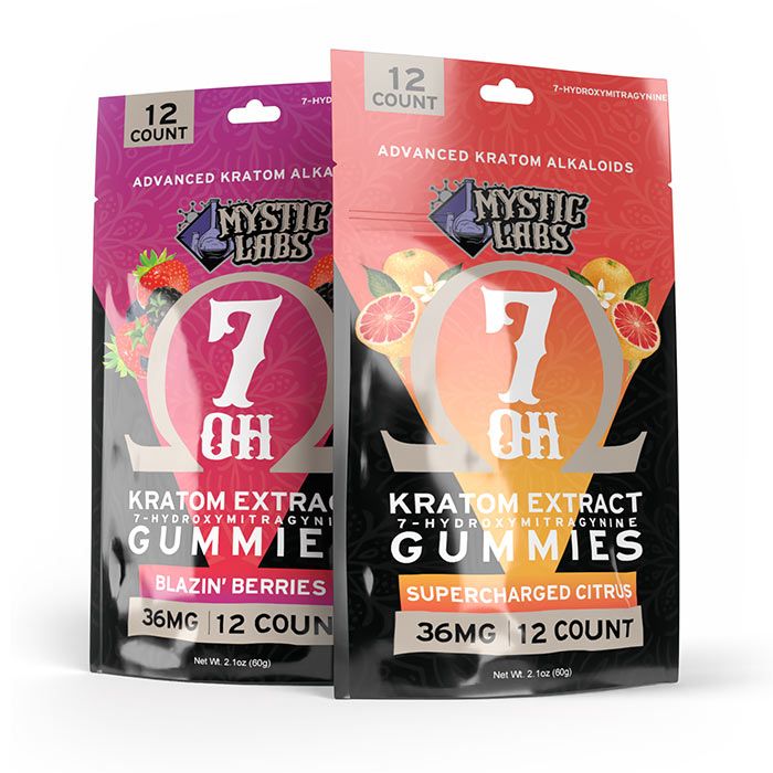 Mystic Labs 7-OH Kratom Extract Gummies 36mg (6 Pack)