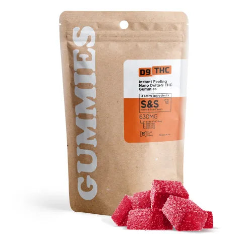 D9 THC 21mg Instant Feeling Nano Gummies - D9, CBN, CBG, CBC