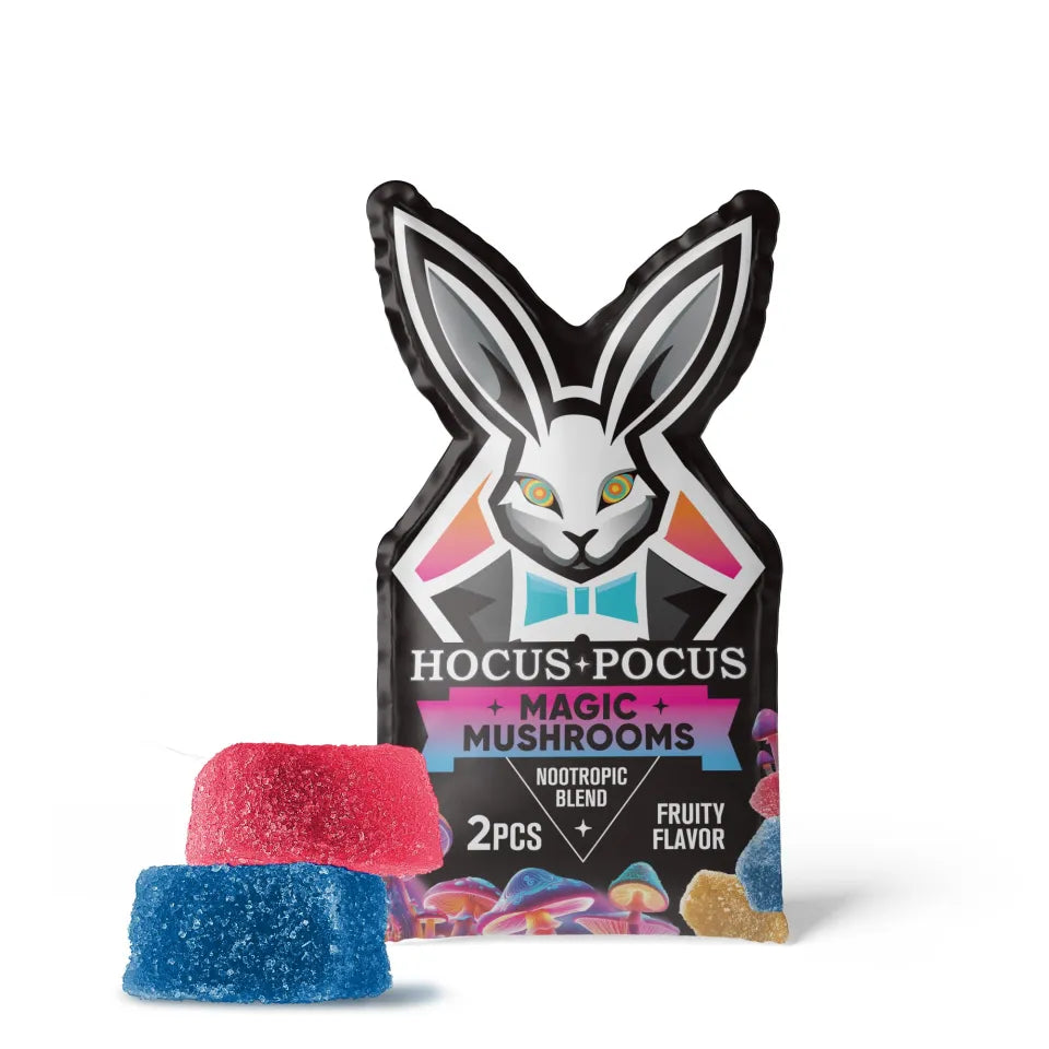 Hocus Pocus Nootropic Mushroom Blend Gummies Fruity Blend 22.5mg 2pk