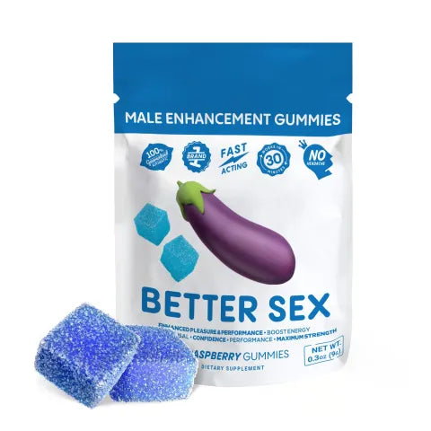 Better Sex 250mg Female Sensual Gummy Pouch - Botanical Blend - Strawberry (BOX of 12)