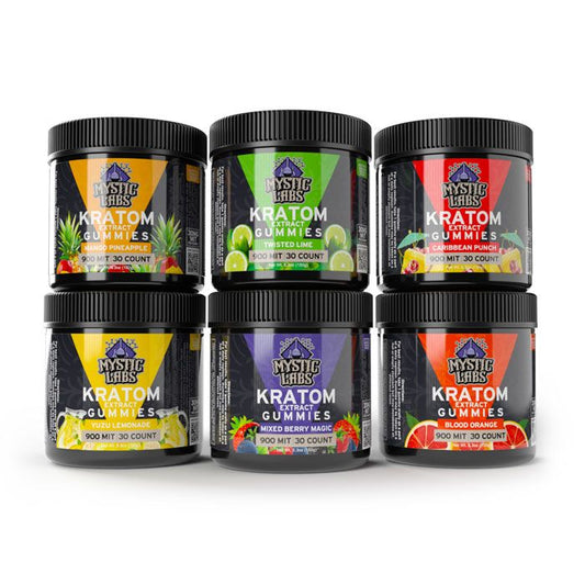 Mystic Labs 30ct Kratom Gummies (PACK OF 6)