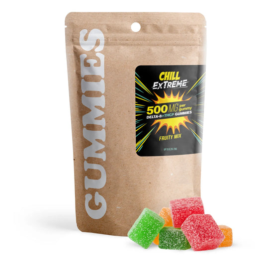 Chill Extreme 500mg D8 & THCP Gummies - Fruity Mix