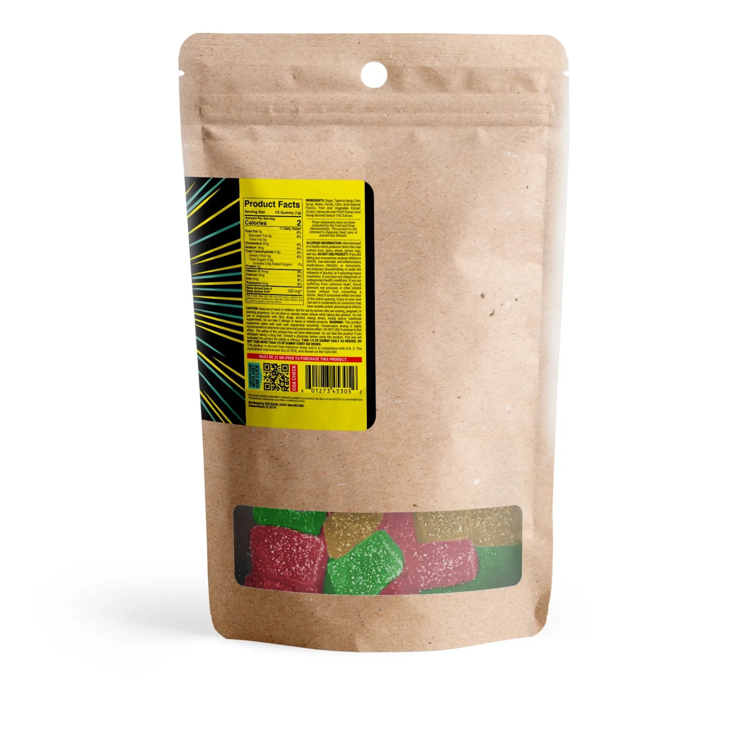 Chill Extreme 500mg D8 & THCP Gummies - Fruity Mix