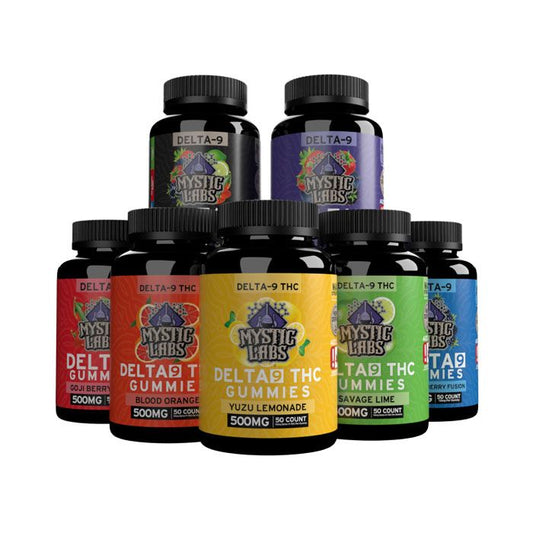Mystic Labs 50ct Delta 9 Gummies 500mg (PACK OF 6)