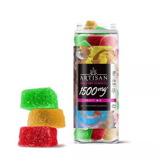 Artisan 1590mg HHC Cube Gummies - Fruity Mix