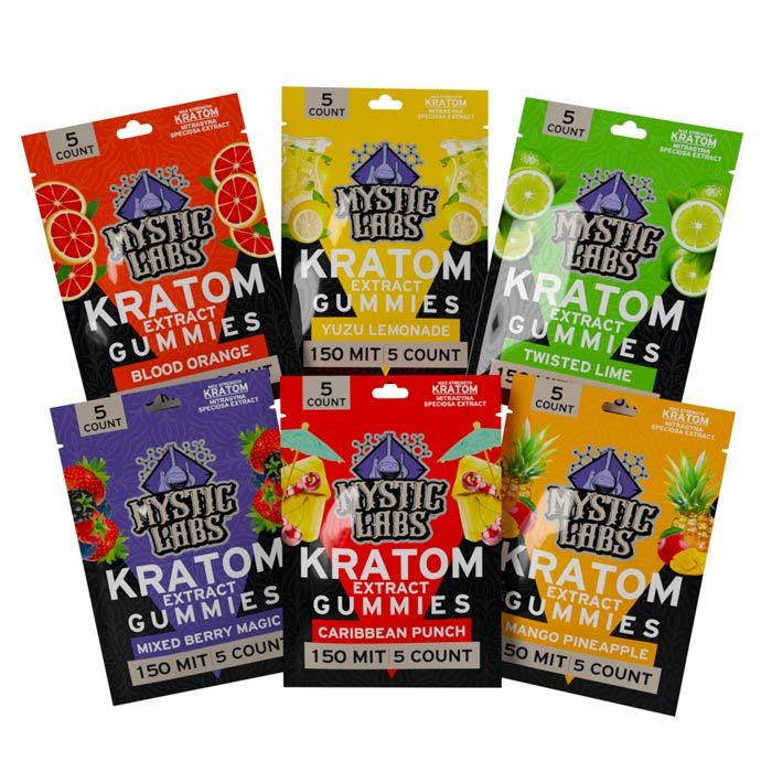 Mystic Labs 5ct Kratom Gummies (PACK OF 6)