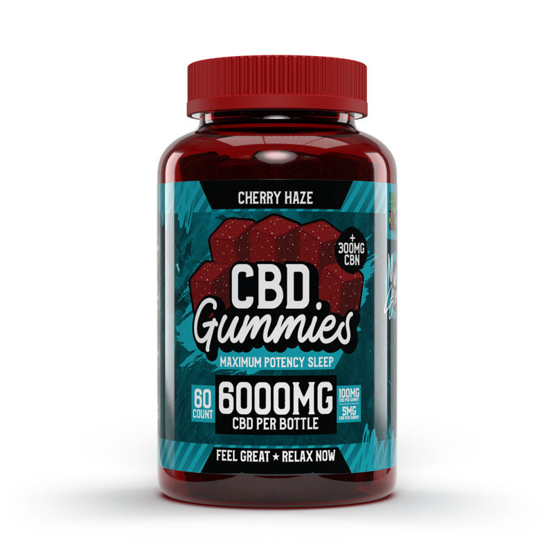 Hemp Bombs Maximum Potency CBD Sleep Gummies 6000mg 60ct (PACK OF 6)
