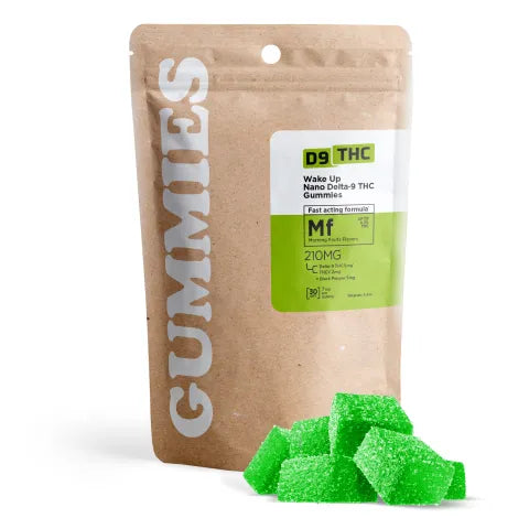 D9 THC 7mg Wake Up Nano Gummies - D9, THCV