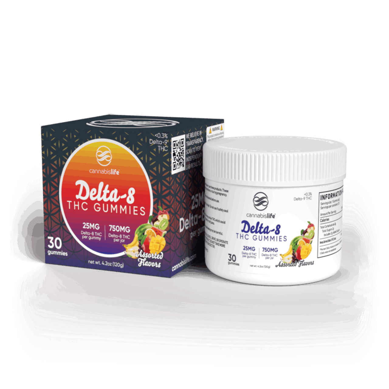 Cannabis Life Delta-8 THC Original Gummies - (30ct) 750mg (4 Pack)