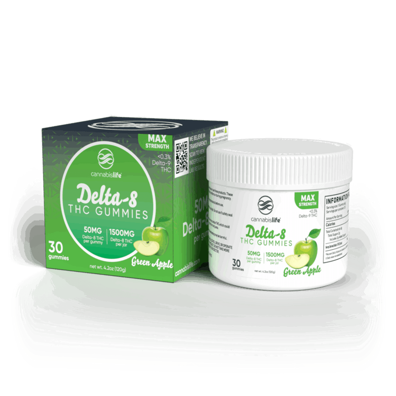 Cannabis Life Delta-8 Max Strenght Gummies – (30ct) 1500mg (4 Pack)