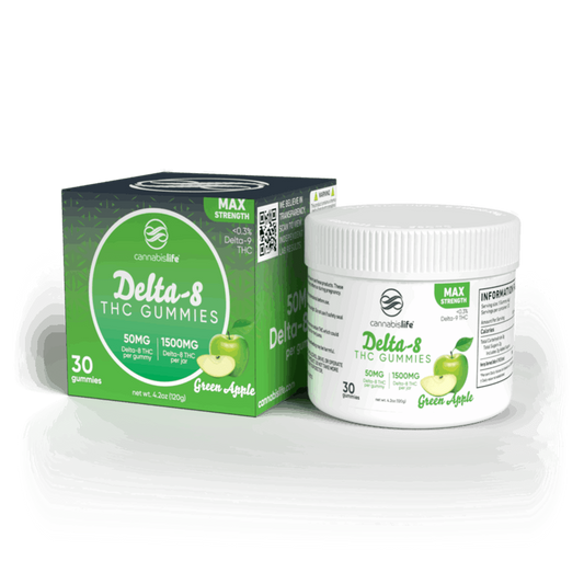 Cannabis Life Delta-8 Max Strenght Gummies – (30ct) 1500mg (4 Pack)