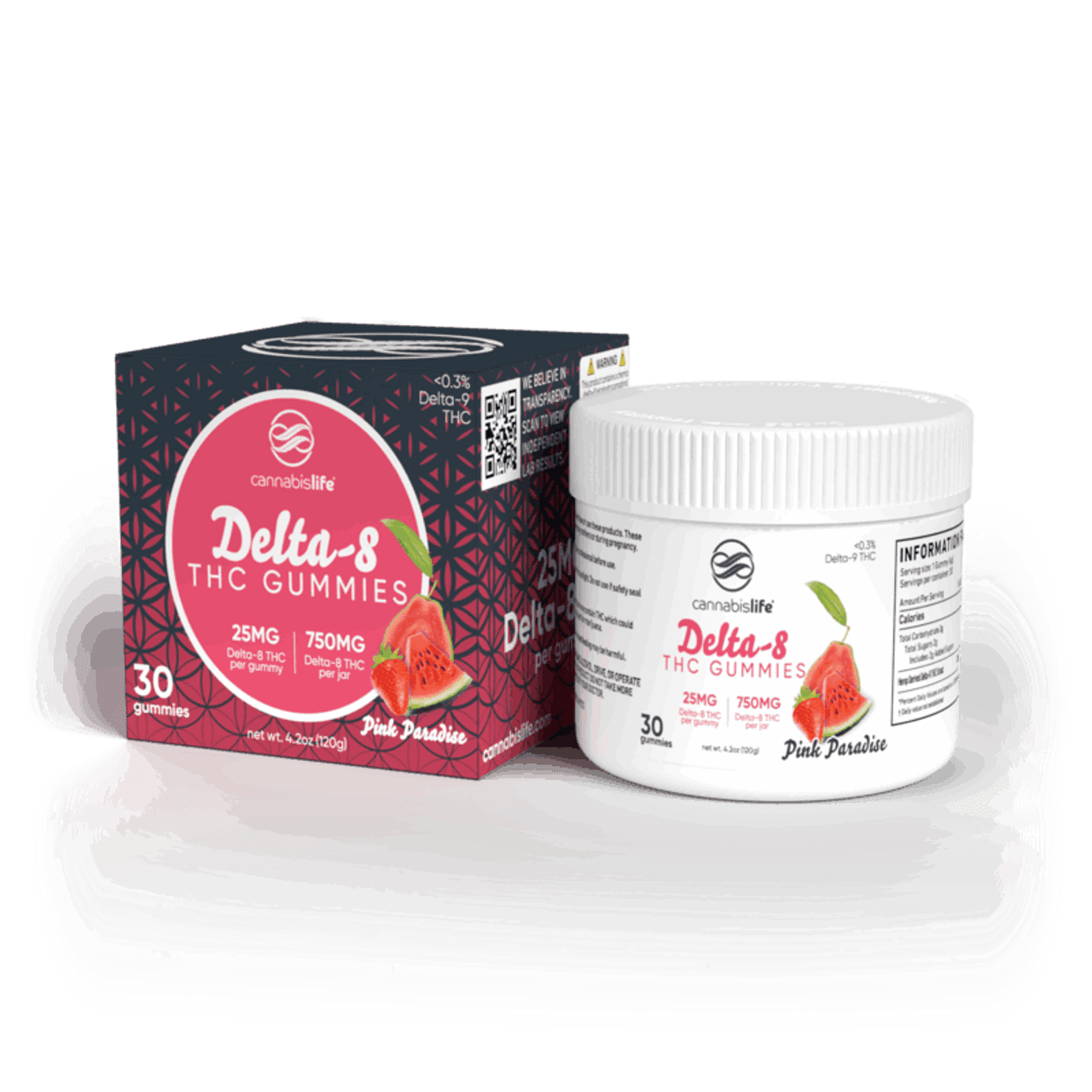 Cannabis Life Delta-8 THC Original Gummies - (30ct) 750mg (4 Pack)