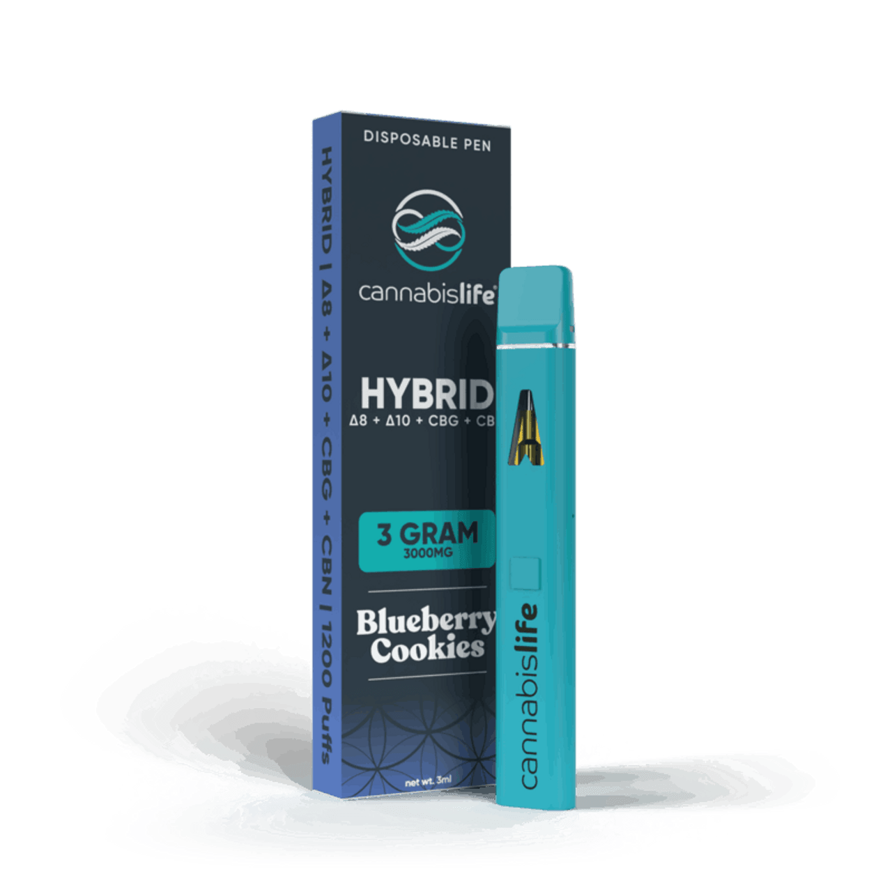 Cannabis Life Delta-8 + D10 + CBG + CBN Disposable Vape Pen - (3ML) (5 pack)