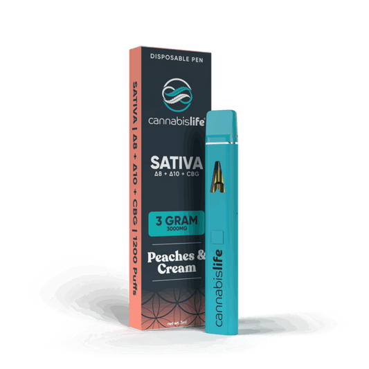 Cannabis Life Delta-8 + D10 + CBG Disposable Vape Pen - (3ML) (5 pack)