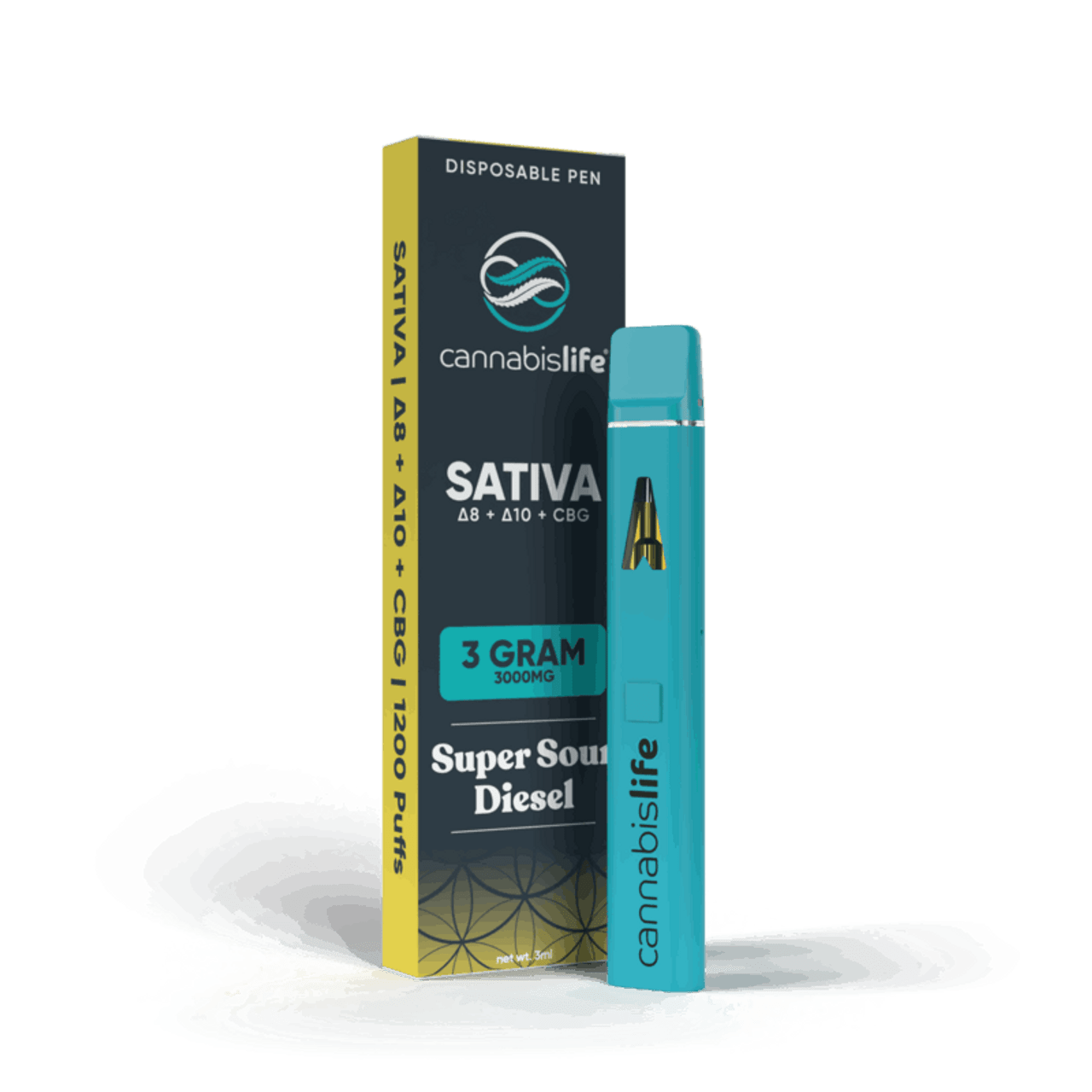 Cannabis Life Delta-8 + D10 + CBG Disposable Vape Pen - (3ML) (5 pack)