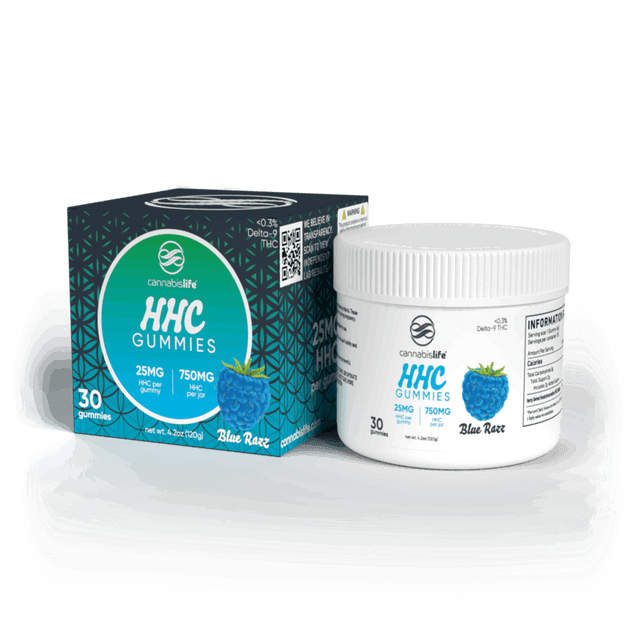Cannabis Life Blue Razz HHC Gummies - (30ct) 750mg (4 Pack)