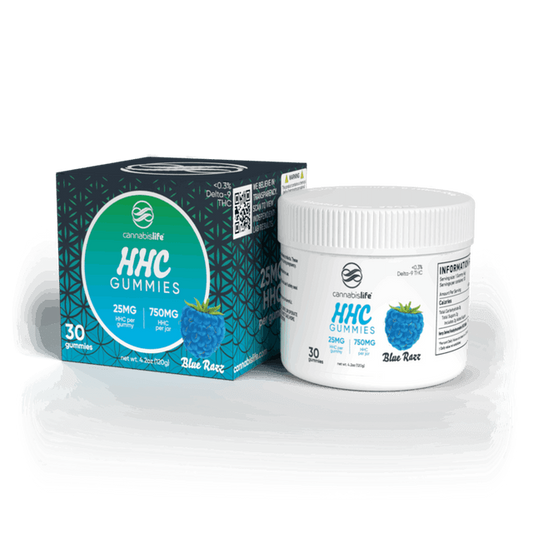 Cannabis Life Blue Razz HHC Gummies - (30ct) 750mg (4 Pack)
