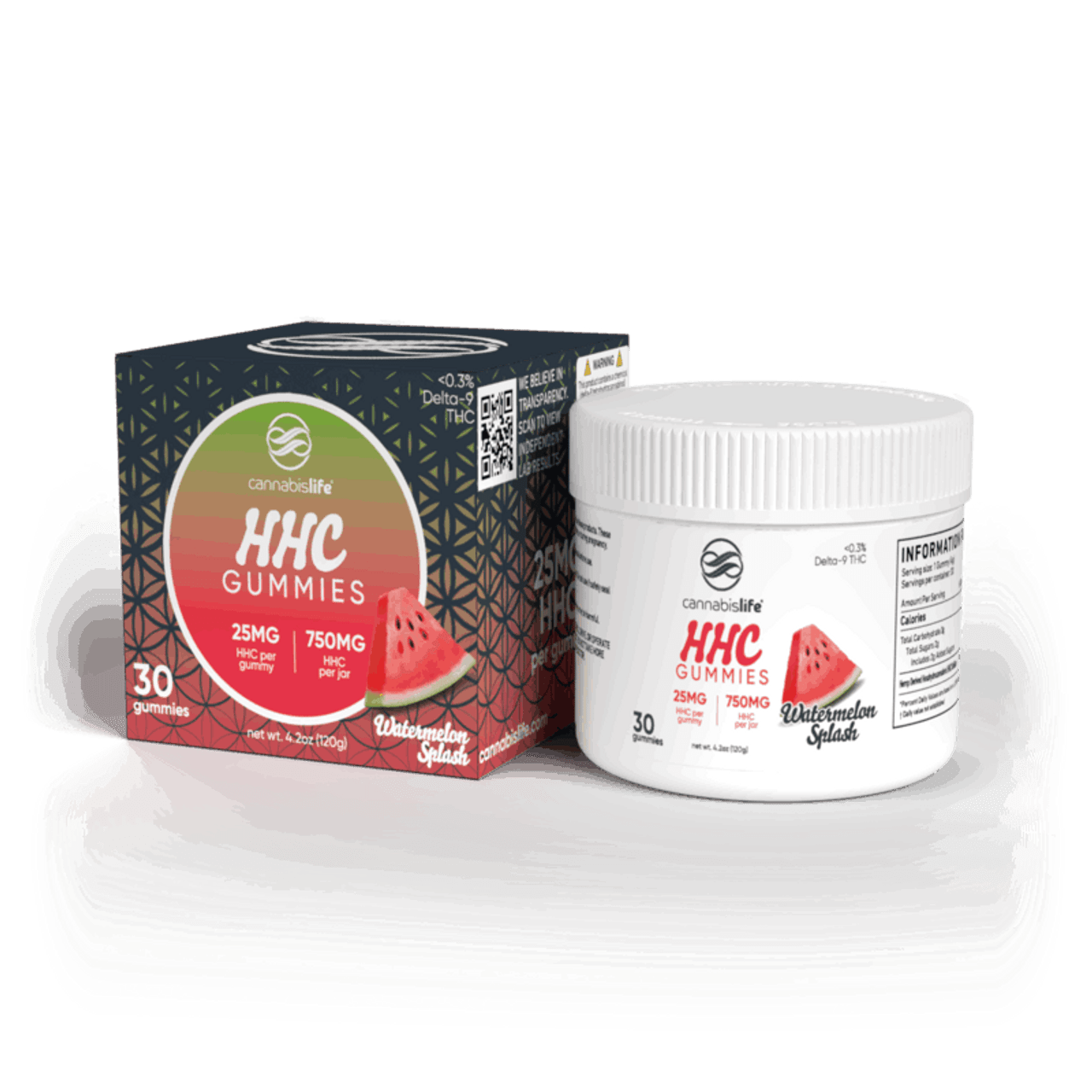 Cannabis Life Blue Razz HHC Gummies - (30ct) 750mg (4 Pack)